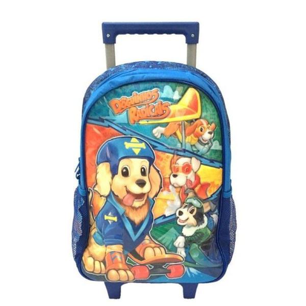 Imagem de Mochila Com Rodinha Carrinho Infantil Doguinhos Radicais