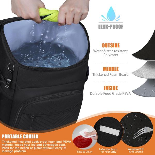 Imagem de Mochila Cooler Capolo Isolada Impermeável 30L Preta