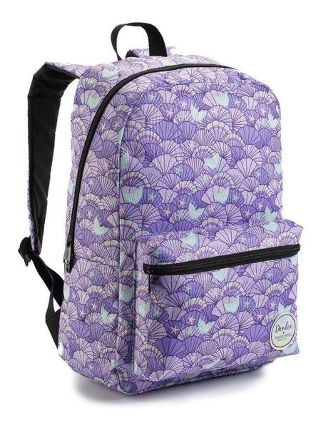 Imagem de Mochila Costa Bolsa Juvenil Escolar Feminina Estampada Denlex