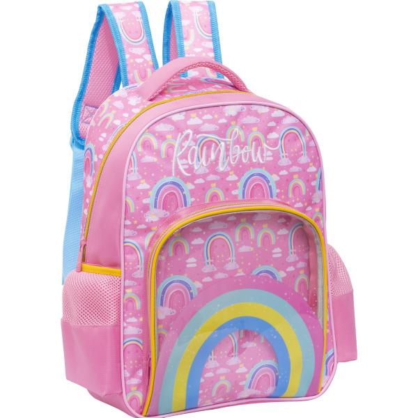 Mochila Costa Infantil Escolar Grande Rainbow Arco Iris Yepp Imagem de Mochila Costa Infantil Escolar Grande Rainbow Arco Iris Yepp