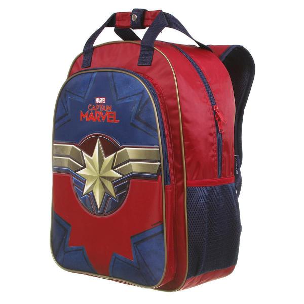 Imagem de Mochila Costas Capitã Marvel Escolar Infantil E Estojo Soft