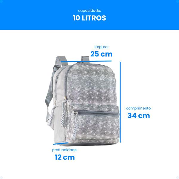 Imagem de Mochila Costas Escola Faculdade Casual Feminina De Passeio