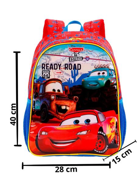 Imagem de Mochila Costas Escolar Impermeável Infantil Carros Mc Queen