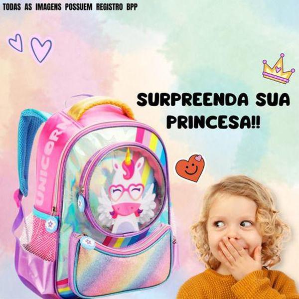 Imagem de Mochila Costas Escolar Infantil Menino E Menina Creche - DM ACESSÓRIOS