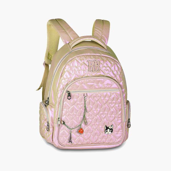 Imagem de Mochila Costas Escolar Infantil Rebecca bonbon Cor DOURADO