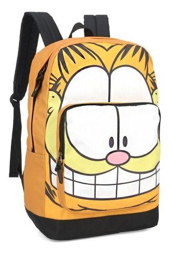 Imagem de Mochila Costas Escolar Juvenil Garfield Luxcel Gato Pet