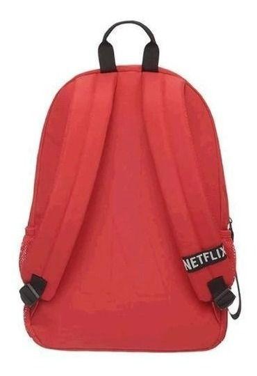 Imagem de Mochila Costas Escolar Netflix Infantil Pacific Vermelha