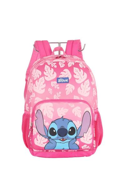 Imagem de Mochila Costas Escolar p/ Laptop  Stitch Licenciada Rosa