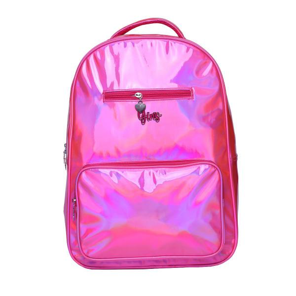 Imagem de Mochila Costas Holográfica Metalizada Juvenil Menina Escolar