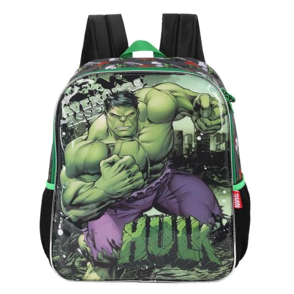 Imagem de Mochila Costas Hulk Masculina Infantil Juvenil Meninos Verde