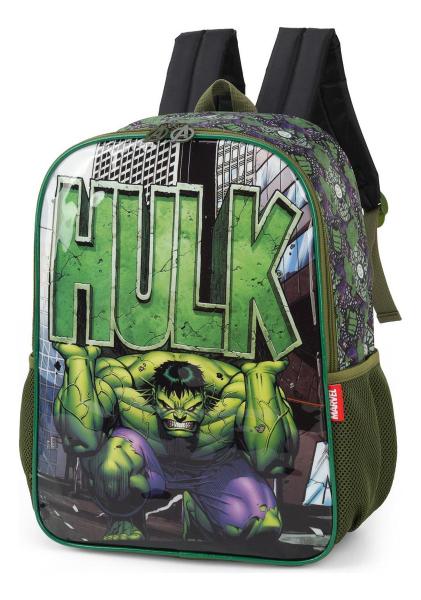 Imagem de Mochila Costas Infantil Avengers Vingadores Escolar Hulk Luxcel