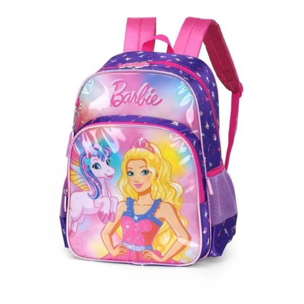 Imagem de Mochila Costas Infantil Escolar Barbie Unicórnio Fantasia