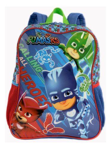 Imagem de Mochila Costas Infantil Escolar Menino Heróis Pj Masks