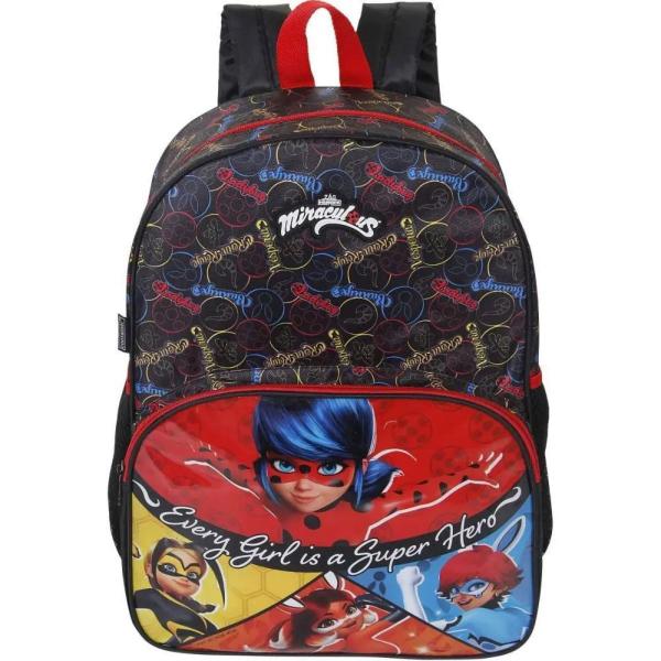 Imagem de Mochila Costas Infantil Escolar Miraculous Ladybug Dermiwil