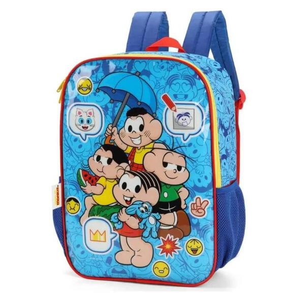 Imagem de Mochila Costas Infantil Escolar Turma Da Monica Luxcel Azul