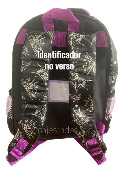 Imagem de Mochila Costas Infantil Feminina Escolar Menina Addans Wandinha Denlex