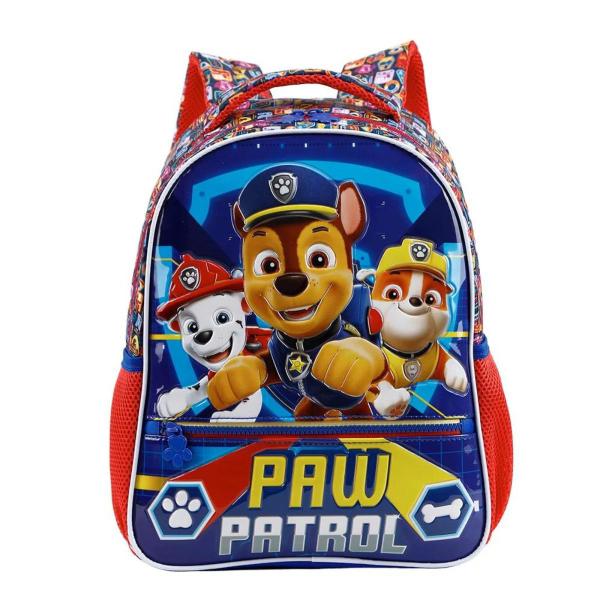 Mochila Costas Infantil Menino Escolar Paw Patrol Chase Patrulha Canina Xeryus 11802 Imagem de Mochila Costas Infantil Menino Escolar Paw Patrol Chase Patrulha Canina Xeryus 11802