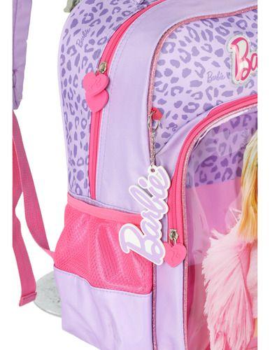 Imagem de Mochila Costas Infantil Original Barbie Fashion C/ Chaveiro