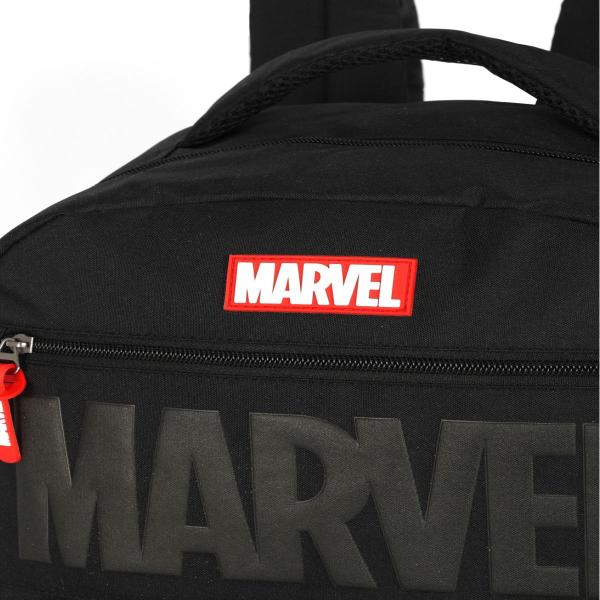 Imagem de Mochila Costas Juvenil Avengers Para Escola Passeio Preta