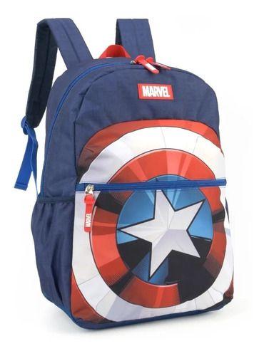 Imagem de Mochila Costas Juvenil Capitão América Marvel Vingadores