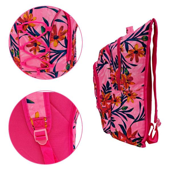 Imagem de Mochila costas juvenil escolar casual clio style floral