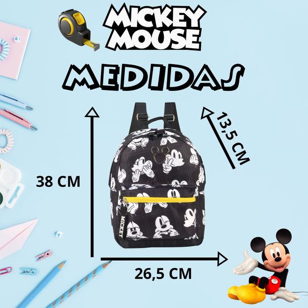 Imagem de Mochila Costas Mickey Mouse Escolar Infantil Juvenil Menina Menino Unissex Reforçada Bolsa Viagem