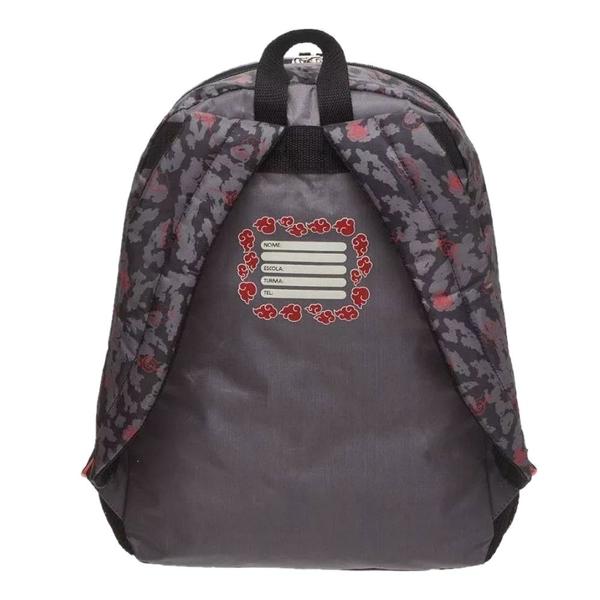 Imagem de Mochila Costas Naruto Itachi Uchiha Akatsuki Preta Original