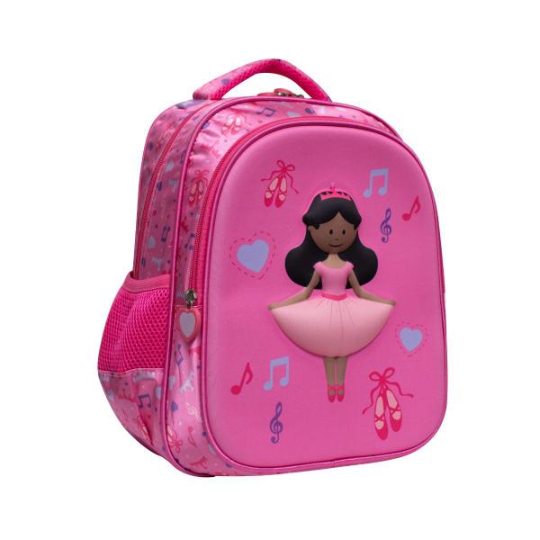 Imagem de Mochila Costas Passeio Escolar Infantil Bailarina 3D