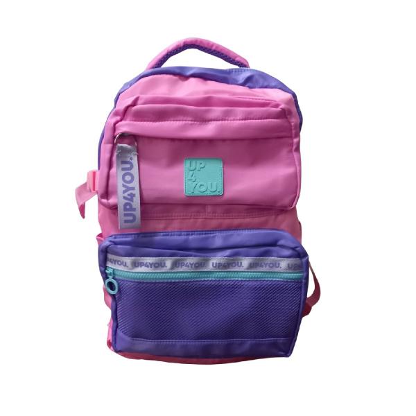 Imagem de Mochila Costas Roxo UP4YOU Reforçada c/ Bolso p/ Notebook