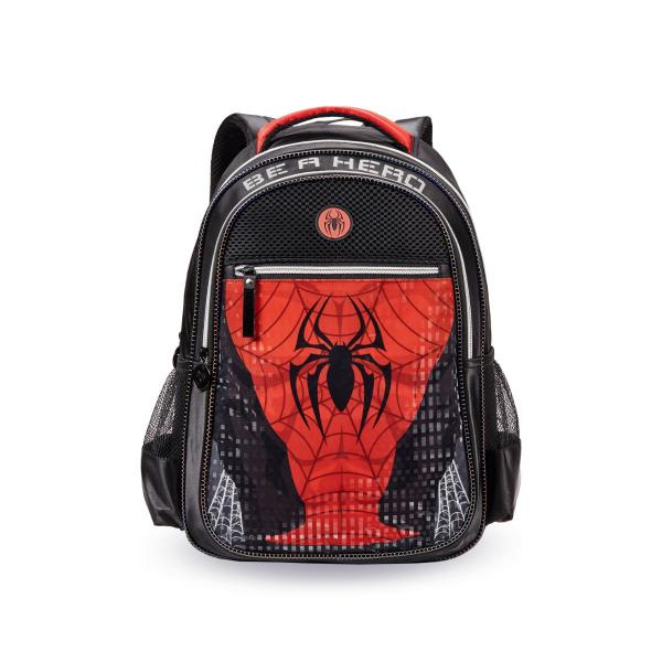 Imagem de Mochila Costas Spider Dark Menino Escolar Aranha