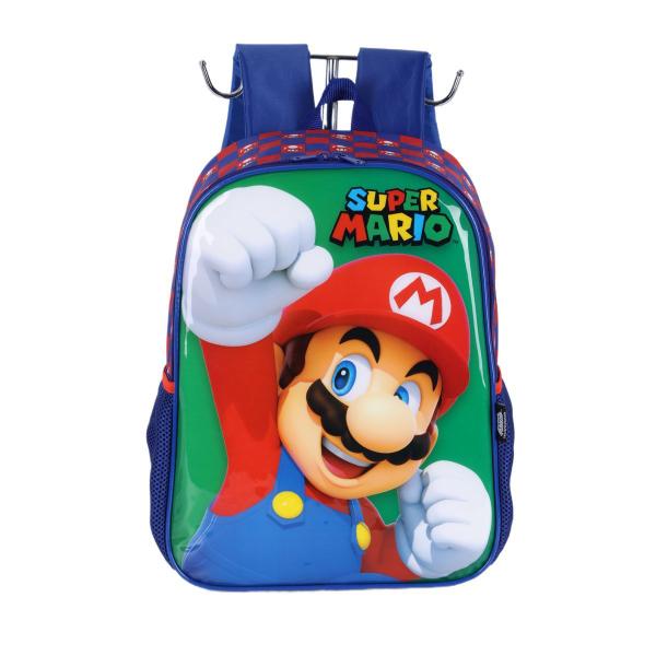 Imagem de Mochila Costas Super Mario Com Estojo Duplo Infantil Escolar