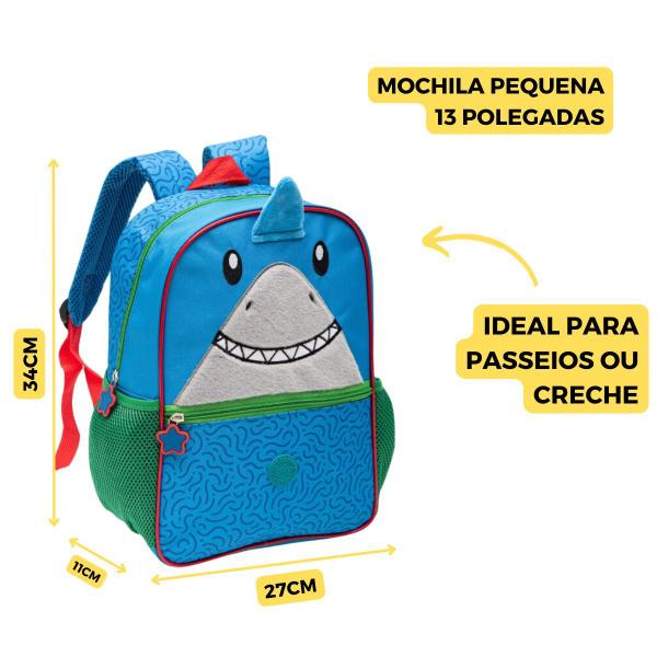 Imagem de Mochila Costas Tubarão Creche Pré Escola Lançamento