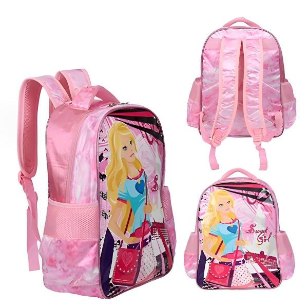 Imagem de Mochila De Alças Escolar Feminina Sweet Girl Cat Infantil