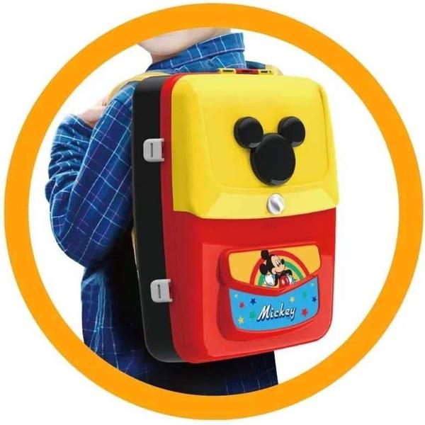 Mochila de Atividades Mickey com Canetinhas e Acessorios Multikids Imagem de Mochila de Atividades Mickey com Canetinhas e Acessorios Multikids