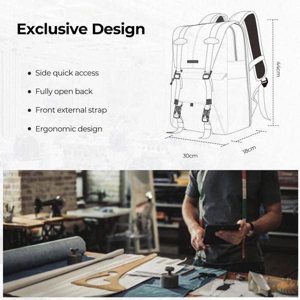 Imagem de Mochila de câmera K&F Concept 20L para Canon Nikon Sony DJI Mavic