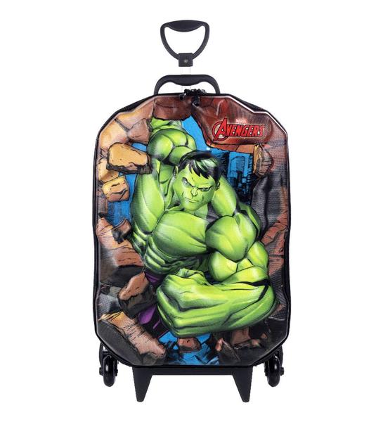 Imagem de Mochila De Carrinho Hulk Infantil Em 3d Rígida Meninos