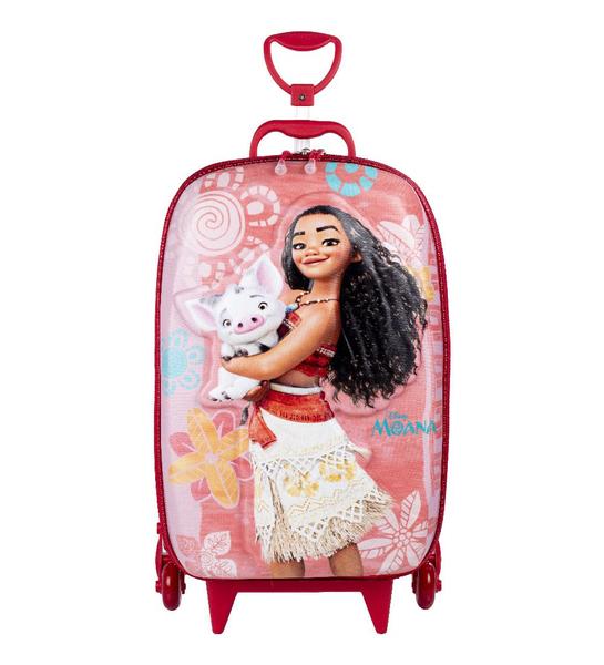 Imagem de Mochila De Carrinho Princesa Moana Infantil 3d Impermeável