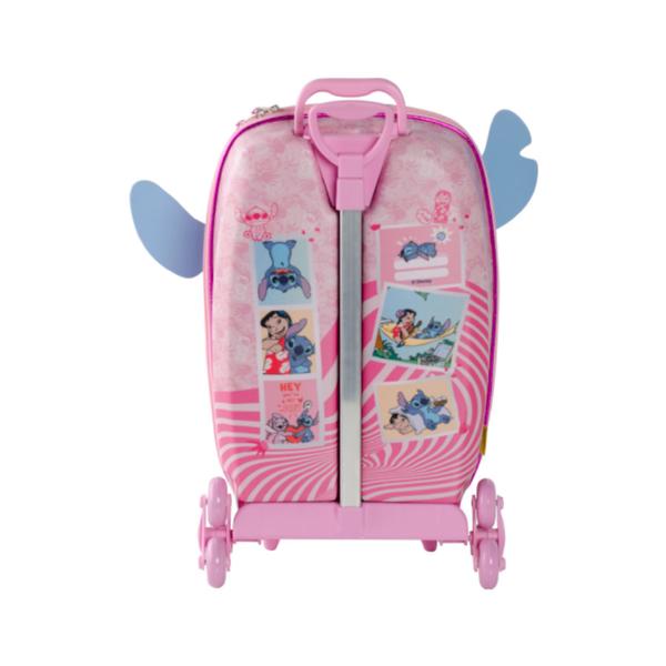 Imagem de Mochila De Carrinho Stitch Infantil 3d Impermeável Escolar