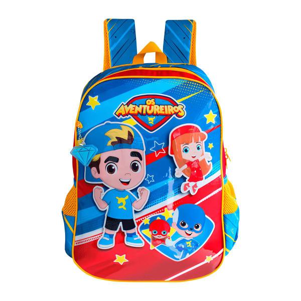 Imagem de Mochila De Costa Escolar Clio Oficial Os Aventureiros Lucas Neto Escola Colégio Volta ás Aulas Original Durabilidade Confortável Menino Menina Adolesc