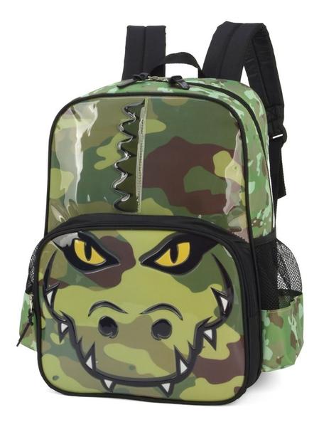 Imagem de Mochila De Costa Infantil Escolar Up4you Crocodilo Luxcel