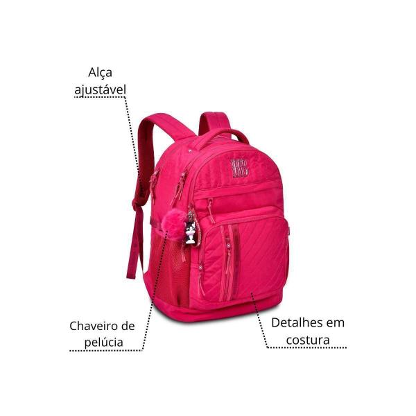 Imagem de Mochila De Costa Pink Feminina Crinkle Rebecca Bonbon