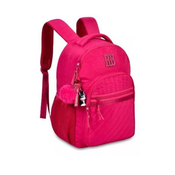 Imagem de Mochila De Costa Pink Feminina Crinkle Rebecca Bonbon