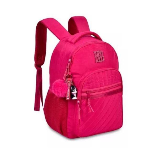 Imagem de Mochila De Costa Pink Feminina Crinkle Rebecca Bonbon