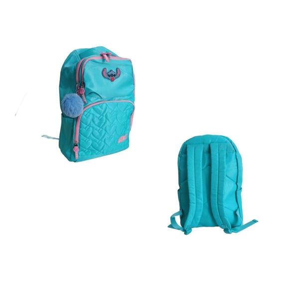 Imagem de Mochila De Costa Turquesa Notebook Stitch Crinkle Luxcel