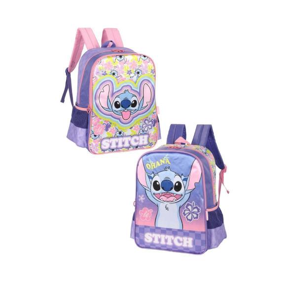 Imagem de Mochila De Costa Verde Stitch Disney Classics Infantil