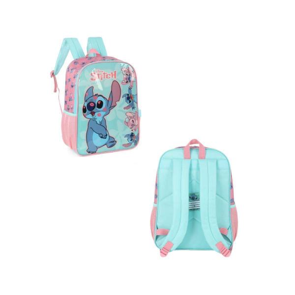 Imagem de Mochila De Costa Verde Stitch Disney Escolar Infantil