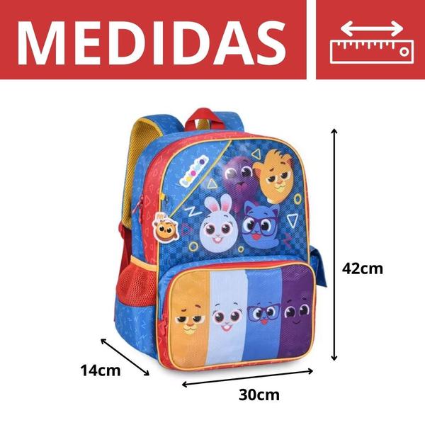 Imagem de Mochila De Costas Bolofofos Oficial Infantil - Escolar/Passeio/Viagens - Original - Clio