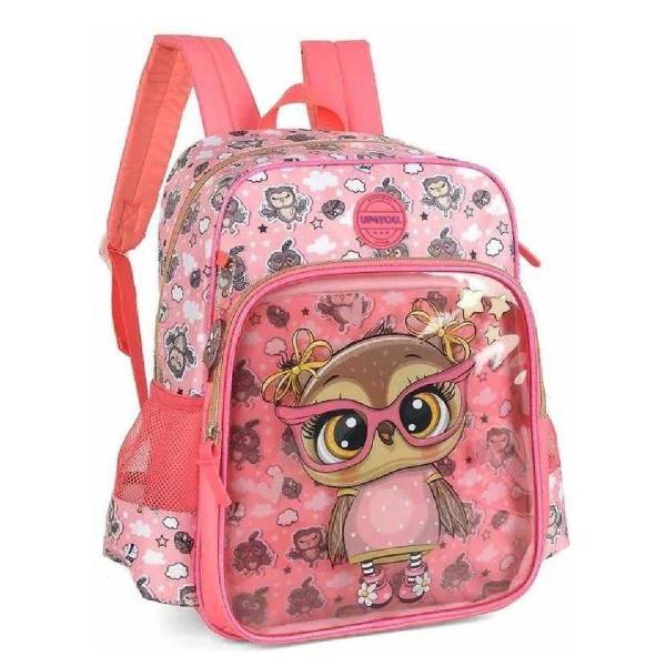 Imagem de Mochila de Costas Corujinha Up4you Com Estojo Escolar