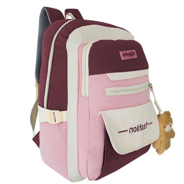 Imagem de Mochila De Costas Escolar Bordô Infantil Juvenil Meninas