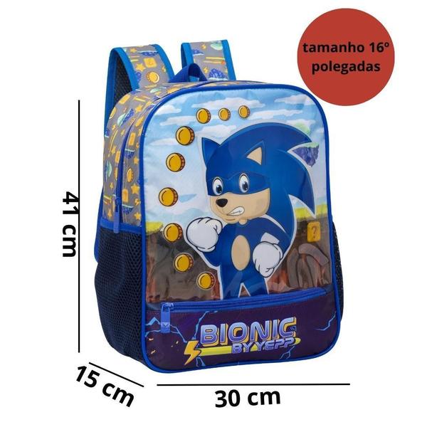 Imagem de Mochila De Costas Escolar Infantil 16 Bionic Sonico Yepp